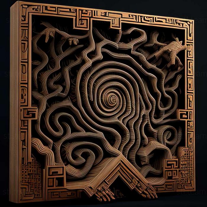 3D model Labyrinth of the Witch game (STL)